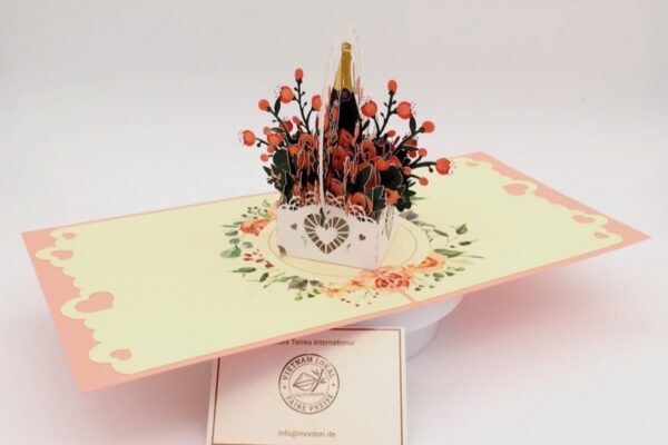 Blumenkorb-Sekt-Rose-FL062