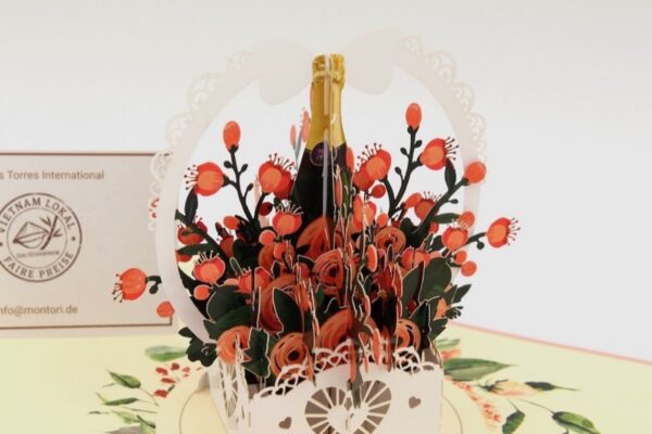 Blumenkorb-Sekt-Rose-FL062