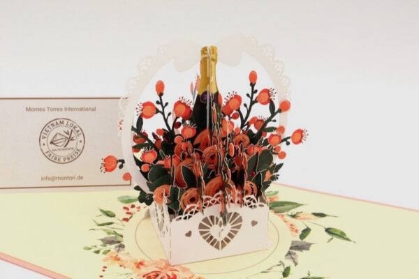 Blumenkorb-Sekt-Rose-FL062