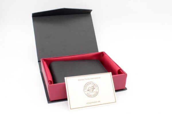Romano-Lucas Saf BL_1BoxLiegend Romano Saffiano Leder Schwarz