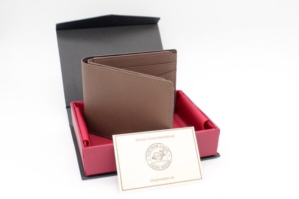 Romano Saffiano Leder Braun