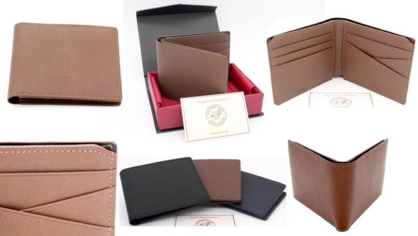 Romano Saffiano Leder Braun
