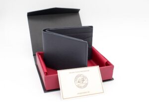 Romano Saffiano Leder Navi Blau