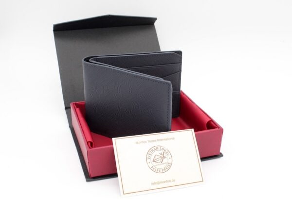 Romano Saffiano Leder Navi Blau