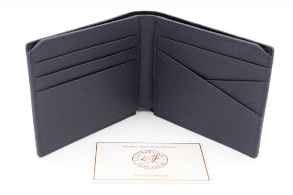 Romano Saffiano Leder Navi Blau