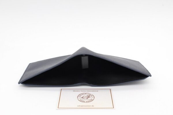 Romano Saffiano Leder Navi Blau