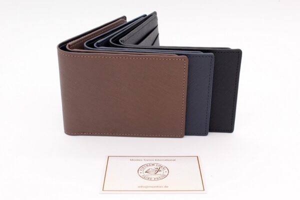 Romano Saffiano Leder Navi Blau
